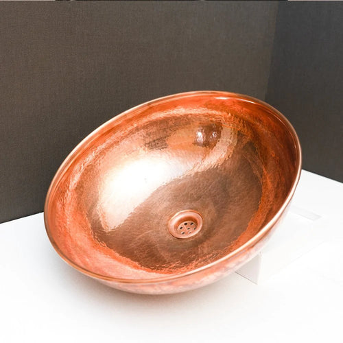 handmade copper vessel sink 12
