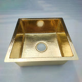 Unlacquered copper kitchen sink