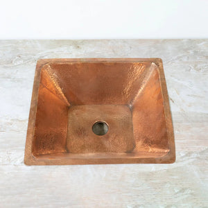 handcrafted undermount hammered copper sink,