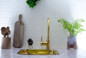 Brass Kitchen Faucet - Unlacquered Brass Kitchen Faucet