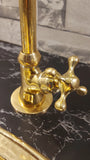 Solid Brass Drinking Water Filter Faucet Single Handle Cold Gooseneck Faucet