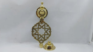 Engraved brass door knocker - handmade knocker handle - 100% moroccan