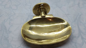 Polished brass soap dish wall mount for bathroom - moroccan handmade