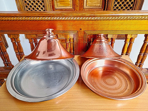 Moroccan tajines, arabic tajines, copper tajines, vintage copper tajines,artisanal tajines,Authentic,Kitchen Decor,Brass Pot