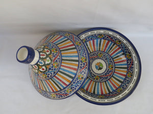 Moroccan ceramic tagine/ hand-painted tagine/decorative handmade tagine/kitchenware/serving tagine/ceramic tagine pot/