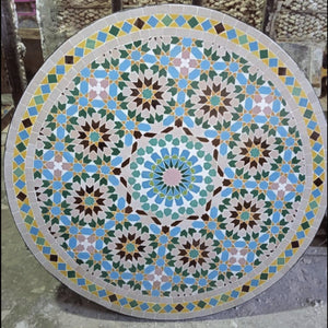 Handmade Moroccan mosaic patio table