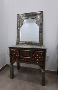 Moroccan Berber Console with Mirror
